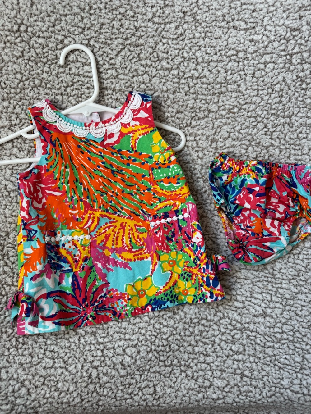 Lily Pulitzer Floral 3-6 months Tank and Bloomers Set